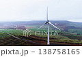 Wind turbine blades rotating generating sustainable energy 138758165