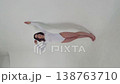 Graceful Woman in White Leotard Does Backbend 138763710