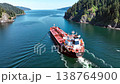 Oil Tanker Sailing Through the Strait 138764900