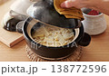 Bamboo shoot rice cooked in a clay pot 138772596