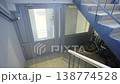 Spacious hallway features PVC doors and comfortable stairs 138774528