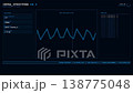 Infrastructure Cloud Sync Node Status Real Time Traffic Digital Dashboard Concept. 138775048