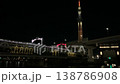 煌めく東京夜景　スカイツリーと電車の共演 138786908