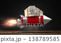 Real Estate market growth. Home value, mortgage rates and rent housing prices increasing concept. 138789585
