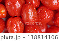 Closeup Tomato Details. Highly Detailed Macro Image Showcasing Ripe Cherry Tomatoes And Moisture 138814106