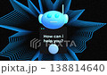 Futuristic Virtual Assistant. Neonthemed Interactive Assistant For Technology Presentations And 138814640