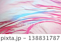 Super Slow Motion of Waving Color Cloth. Filmed on High Speed Cinema Camera, 1000 fps 138831787