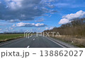 View from the window of a car driving forward on the road. 138862027