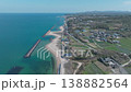Drone aerial photography of Keino Matsubara in Minami-Awaji, on the west coast of Awaji Island, looking north. 138882564