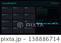 Cloud Infrastructure Monitoring Dashboard with Distributed Compute Cluster Node Loading Progress Bars and Network Latency Pulse Graphics. 138886714