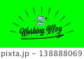 Stylish handwritten-style Working Vlog title video. Lifestyle, work, office worker, business. 138888069