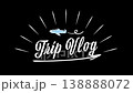 Stylish handwritten-style Trip Vlog title video. Lifestyle, Travel, Trip, Outing. 138888072