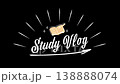 Stylish handwritten-style Study Vlog title video. Lifestyle, student, school, studying. 138888074