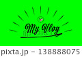 Stylish handwritten-style My Vlog title video 138888075