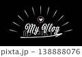 Stylish handwritten-style My Vlog title video 138888076