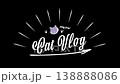 Stylish handwritten-style cat vlog title video. Lifestyle, cats, animals, pets. 138888086