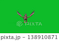 green screen griffin runs front mythological creature 3d animation cgi 138910871