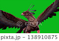 green screen griffin idle loop front mythological creature 3d 138910875