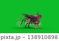 green screen griffin die side mythological creature 3d animation cgi  138910898
