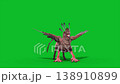 green screen griffin die mythological creature 3d animation cgi  138910899