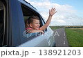 Road trip with family, Capturing little moments, Excitement in the backseat, Car journeys with kids, The bond of a mother and child, Experiencing life together, Traveling young hearts, New adventures 138921203