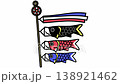 A looping animation of carp streamers (koinobori) swaying in the wind. 138921462