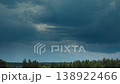 Time Lapse Dramatic Sky With Heavy Rain Clouds Above Forest. Time-lapse Colorful Cloudy Dark Blu... 138922466
