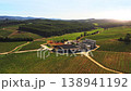 Aerial drone shot of winery surrounded by green 138941192