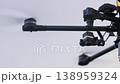 Close-up of a professional black multirotor drone with a thermal imaging camera 138959324