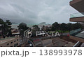 Stormy Coastal City View with Beach and Overcast Sky 138993978