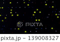 レトロなドット表現の星空背景 黒バックのピクセル風ディスプレイ動画 横長 動画 139008327