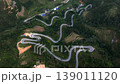 Ha Giang Loop. Picturesque curvy Pass on QL4C Mountain Road in Northern Vietnam. Chin khoanh ramp, UNESCO world heritage 139011120