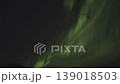 Aurora borealis in the night northern sky. Ionization of air particles in the upper atmosphere. 139018503