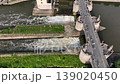Old Main Bridge in Wuertzburg Wurzburg Historical Center. Wurzburg Aerial Drone Shot of Main River 139020450