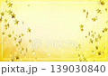 Christmas stars rise from both sides in a looping video against a yellow background. 139030840