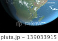 Location and map of Palestine on the surface of the earth at day 139033915