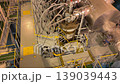 Industrial atmosphere inside engine room of modern ship 139039443