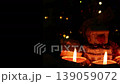 merry christmas of candlelight with Dolly shot 139059072