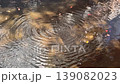 水滴落入池塘，泛起美麗的漣漪 139082023