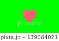 Heartbeat pulse with love shape and romantic gradient 139084021