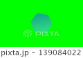 Hexagonal geometric with pulsating scale and continuous rotation animation 139084022