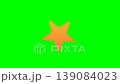 Pulsating star-shaped social media material with smooth rotation and glow effect. 139084023