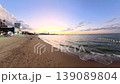 Pattaya Beach in the evening, Thailand. Spectacular sunset and ocean view (aerial shot) 139089804