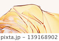 Flowing transparent golden wave cloth background, 3d rendering. 139168902