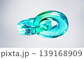 Transparent ring glass background, 3d rendering. 139168909
