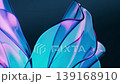 Flowing transparent purple wave cloth background, 3d rendering. 139168910