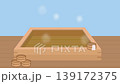 柏木浴缸中升騰起蒸氣的動畫。 139172375