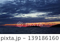 Magnificent sunset on a cloudy day over the Aegean Sea in autumn 139186160