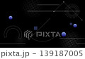 Abstract background animation of geometric line art / black 139187005