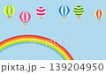 許多氣球漂浮在藍天 139204950